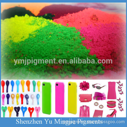 Fluorescent Pigment Powder For High-temperature injection molding, silicone, plastic etc